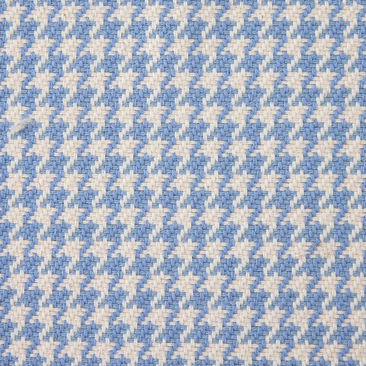 Houndstooth Blue Fabric Swatch